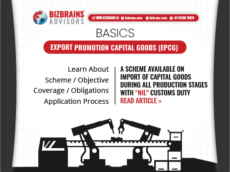 Export Promotion Capital Goods (EPCG) scheme